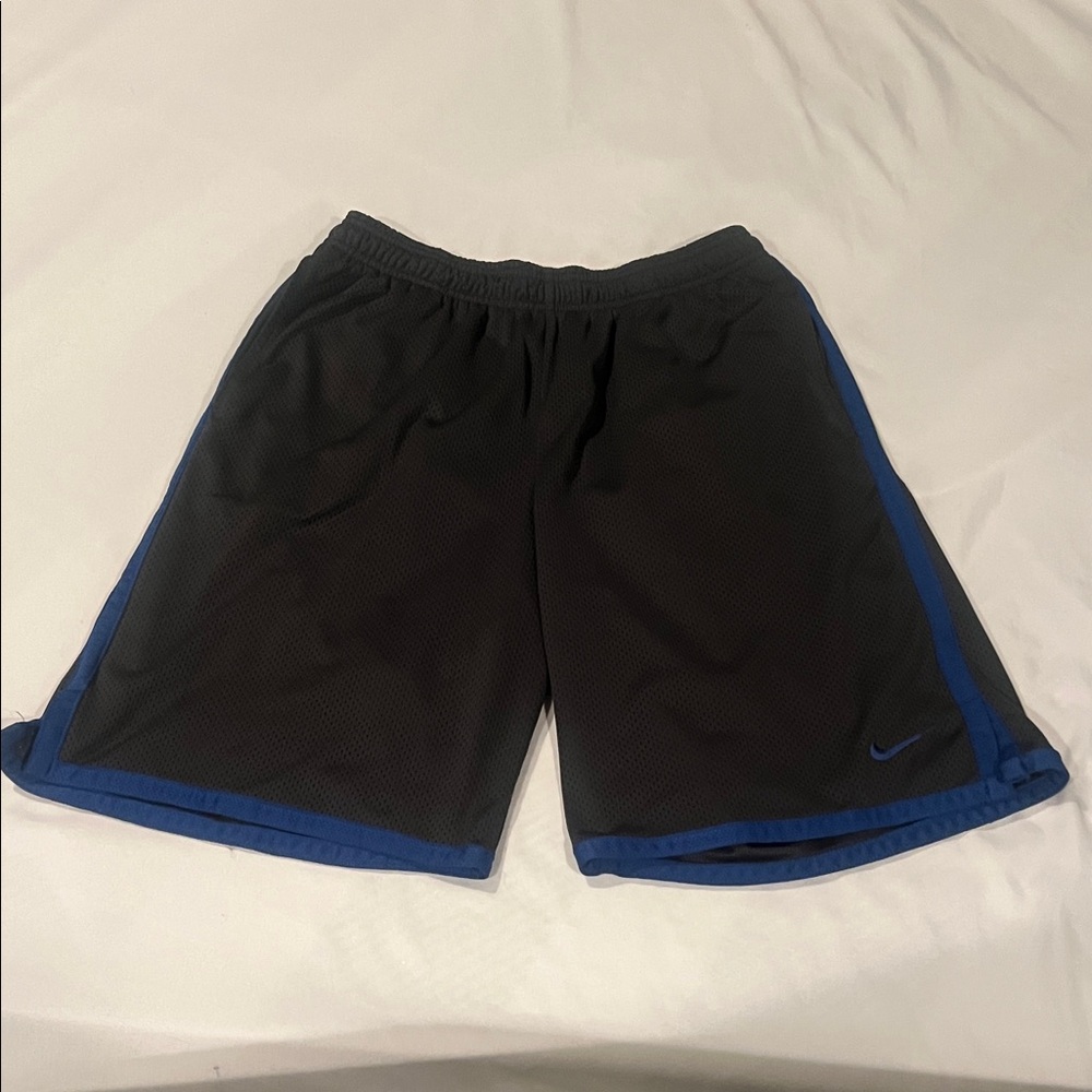 Nike Men's Black and Blue Athletic Shorts